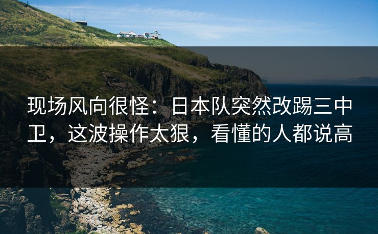 现场风向很怪：日本队突然改踢三中卫，这波操作太狠，看懂的人都说高